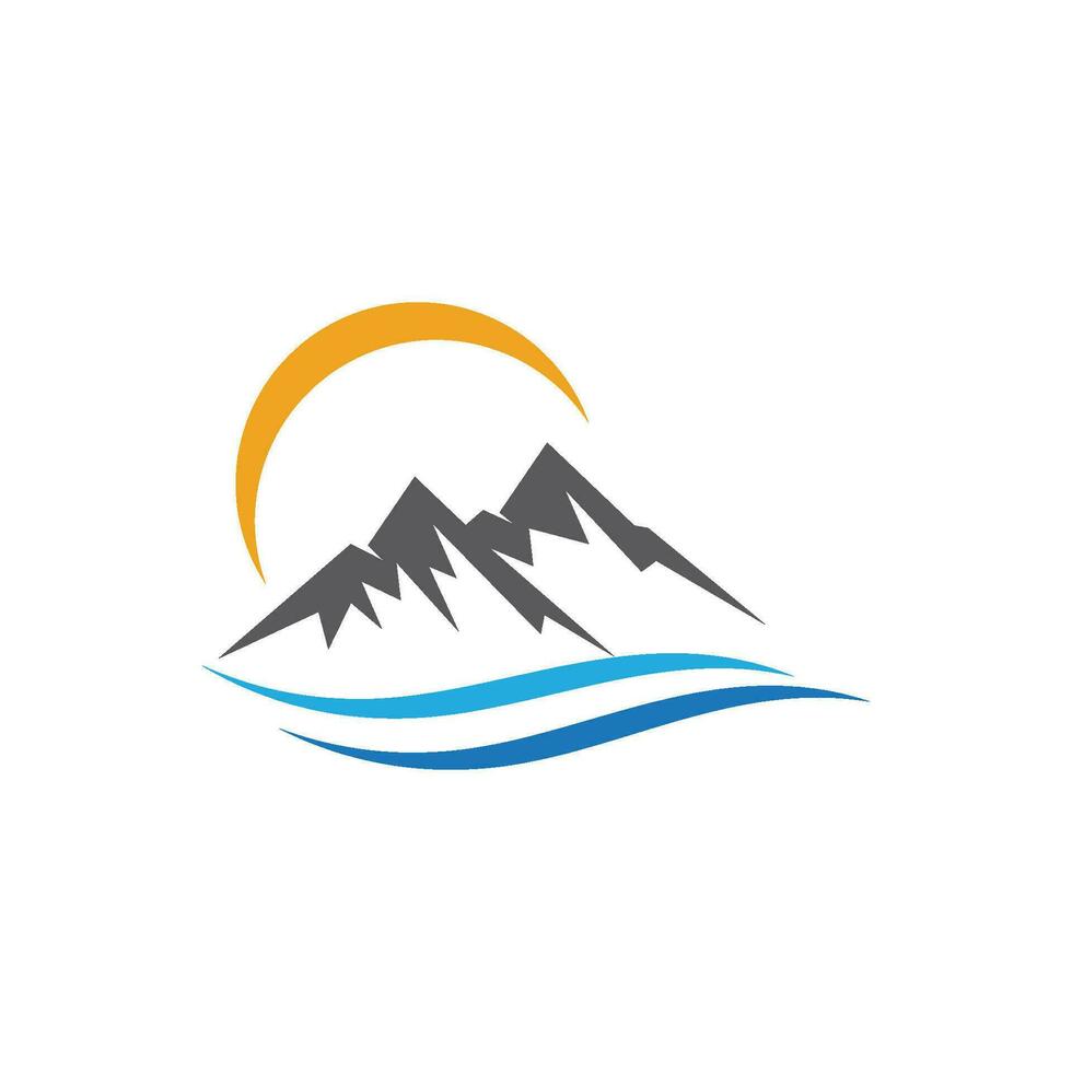 Mountain icon Logo vector