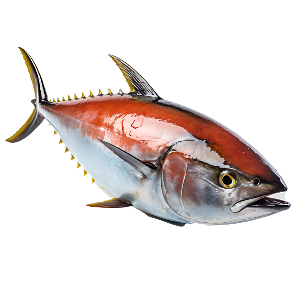 AI generated Wild Bluefin Tuna Catch of the Day, Nutritious Protein for Seafood Enthusiasts, Generative Ai png
