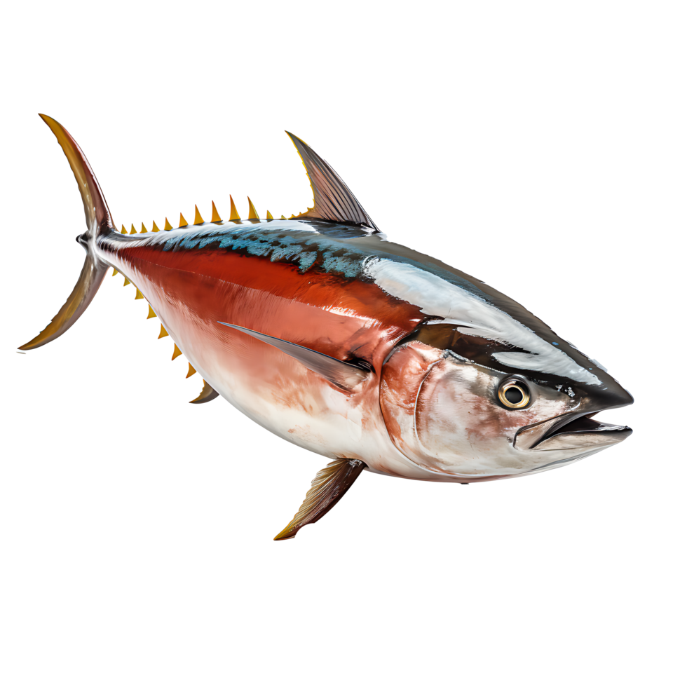AI generated Wild Bluefin Tuna Catch of the Day, Nutritious Protein for Seafood Enthusiasts, Generative Ai png