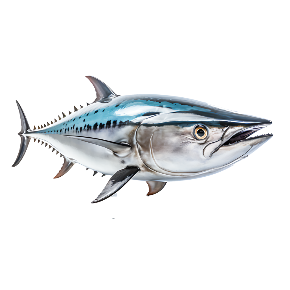 AI generated Wild Bluefin Tuna Catch of the Day, Nutritious Protein for Seafood Enthusiasts, Generative Ai png