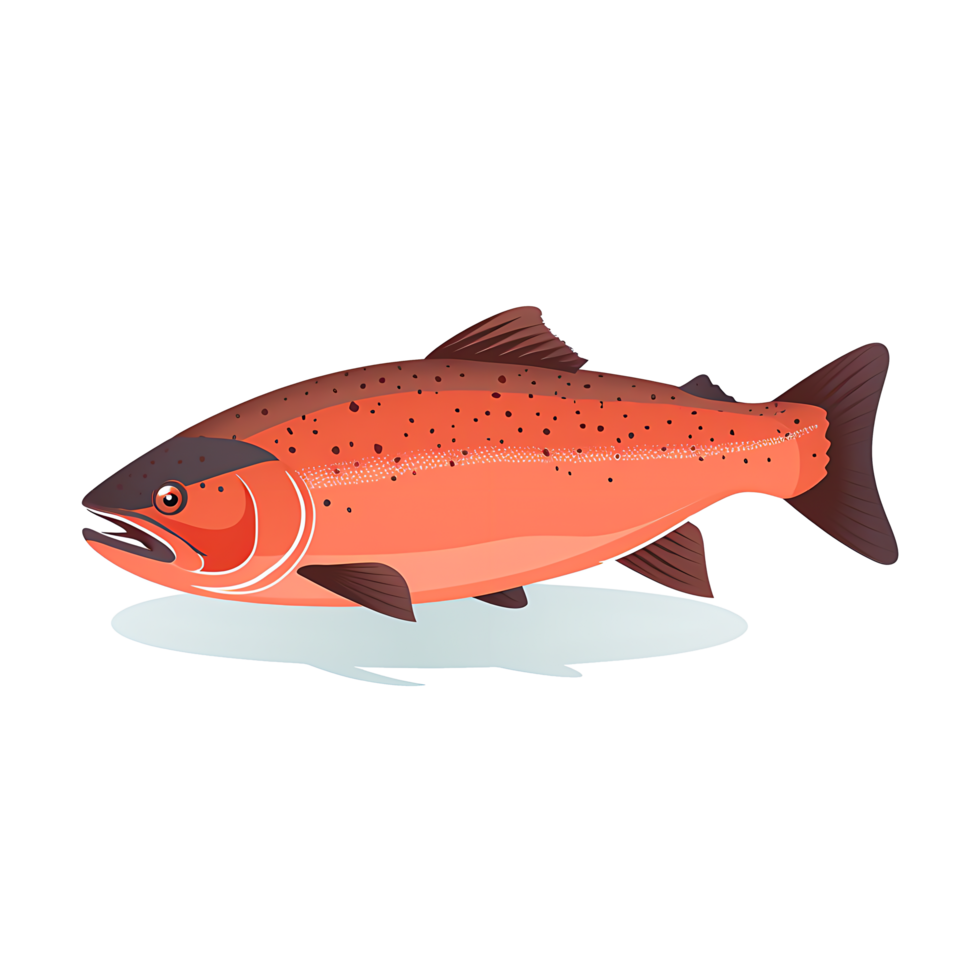 AI generated Delicious Nutritious Salmon Sustainable Seafood From Pristine Cold Waters, Ai Generative png
