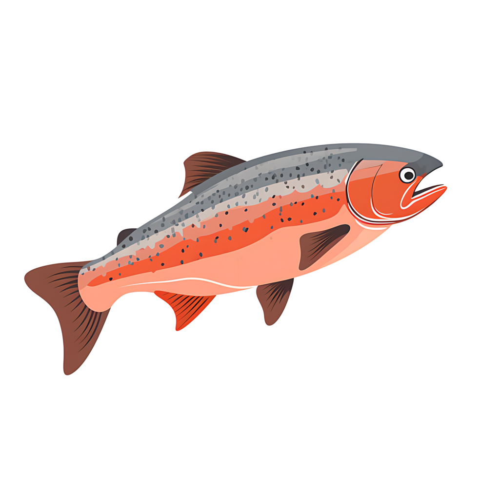 AI generated Delicious Nutritious Salmon Sustainable Seafood From Pristine Cold Waters, Ai Generative png