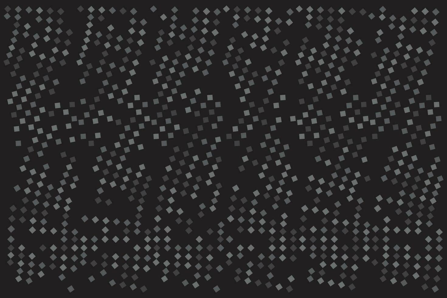 Black halftone dot grain texture pixel pop-art abstract pattern background. vector