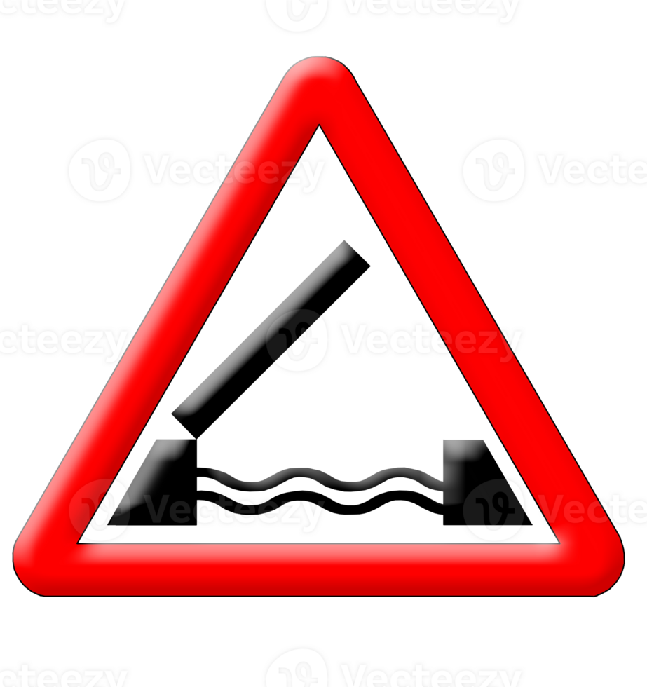 Old bridge traffic sign png