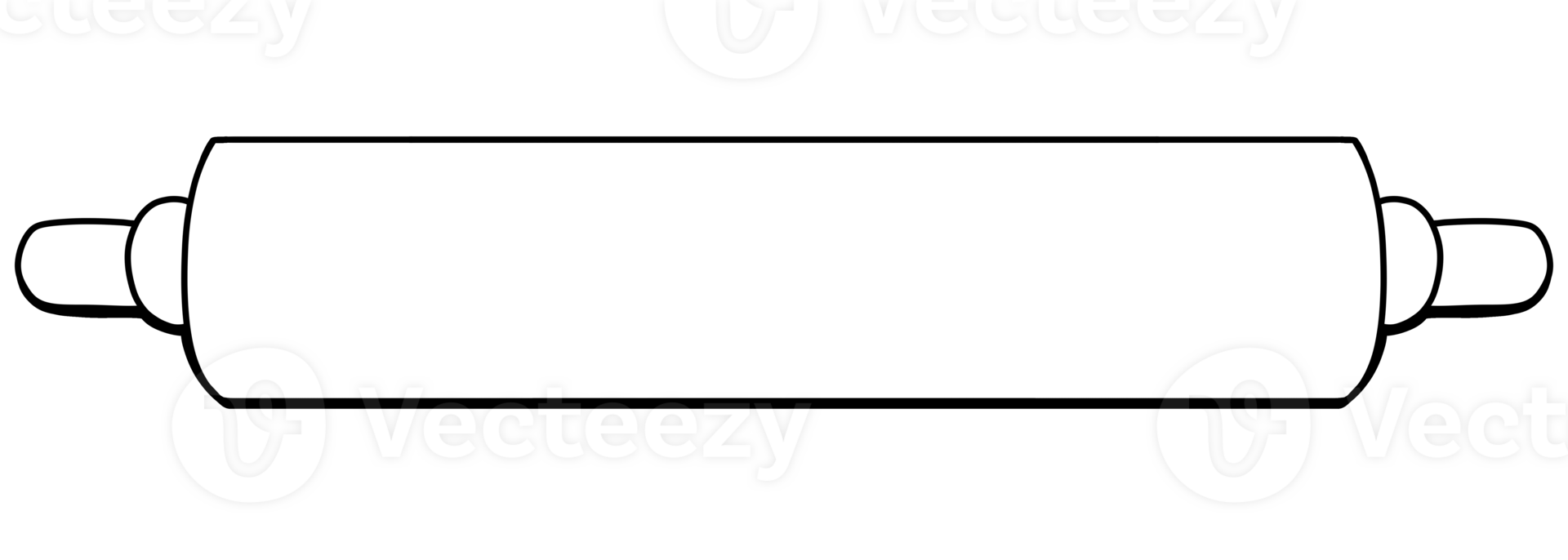 A rolling pin in the style of line art 35154966 PNG