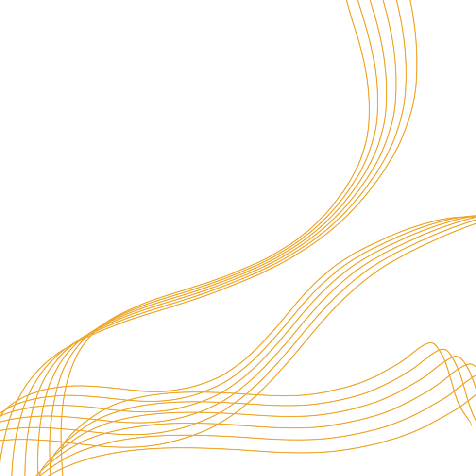 Technology lines are layered yellow wave png