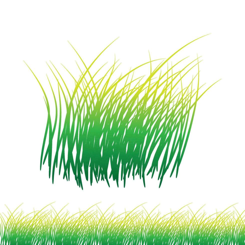 Natural green grass vector for eco, bio, and nature design