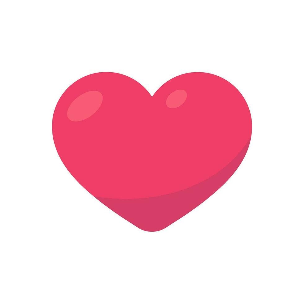 Broken heart. Pink Heart is heartbroken and hurt from divorce from her lover. vector