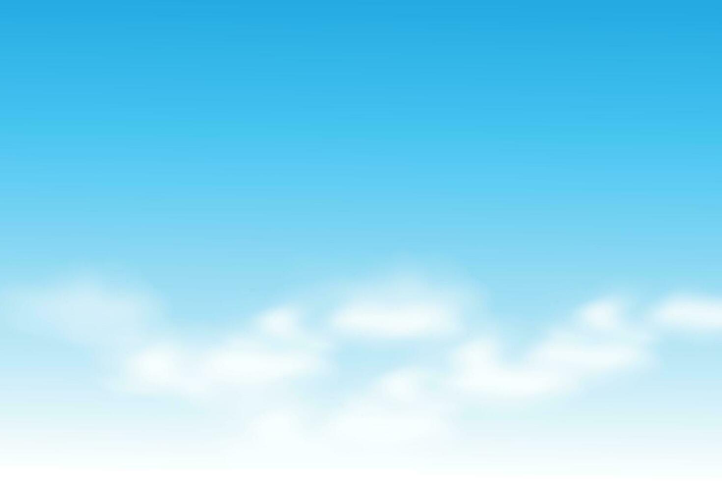 Background with white clouds on blue sky vector design.