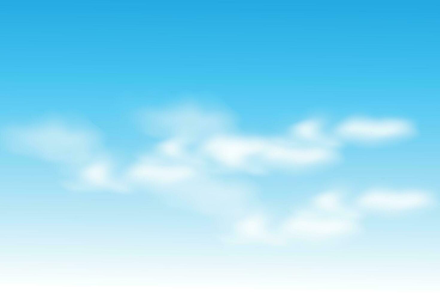 Background with white clouds on blue sky vector design.