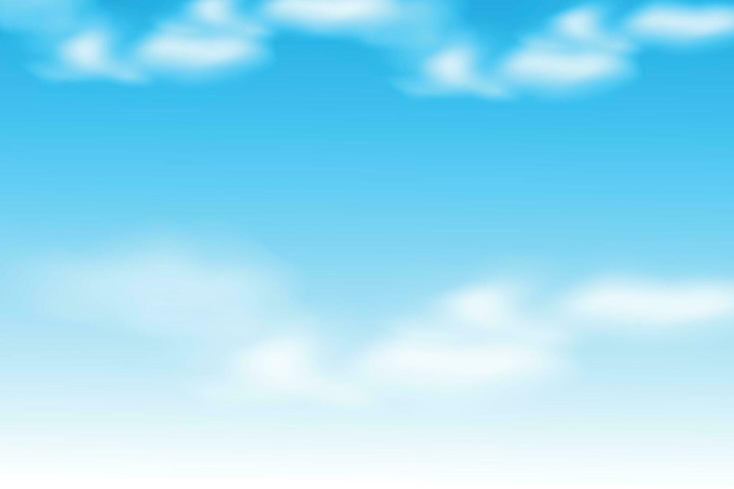 Background with white clouds on blue sky vector design.