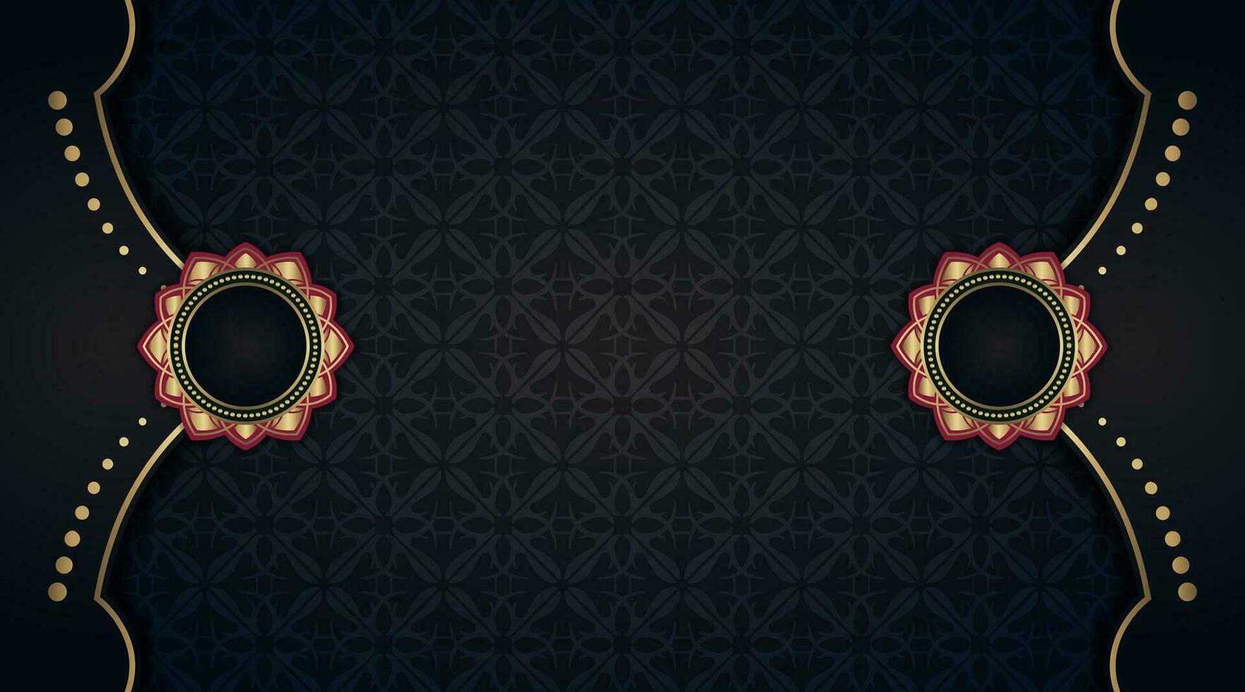 luxury background with mandala ornament vector