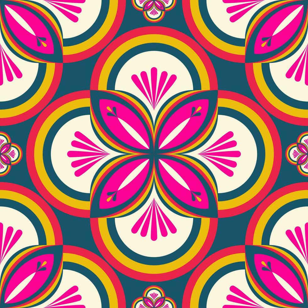 floral modelo fondo, cerámico loseta patrón, vector patrón, linda ilustración, loseta diseño, envoltura, abstracto, alfombra