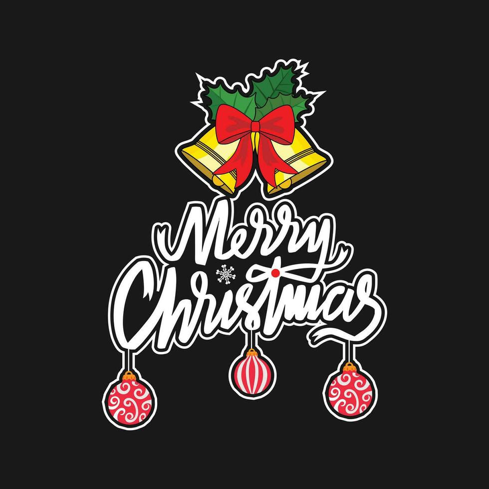 Merry Christmas  Happy New Year t shirt Promotion Poster or banner with red gift box and LED String lights for Retail, Shopping or Christmas Promotion in red and black style vector