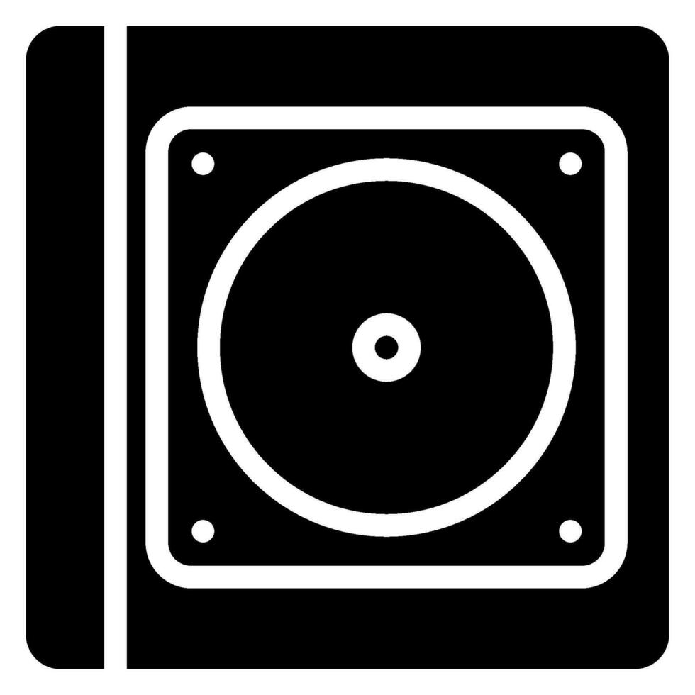 compact disc glyph icon vector