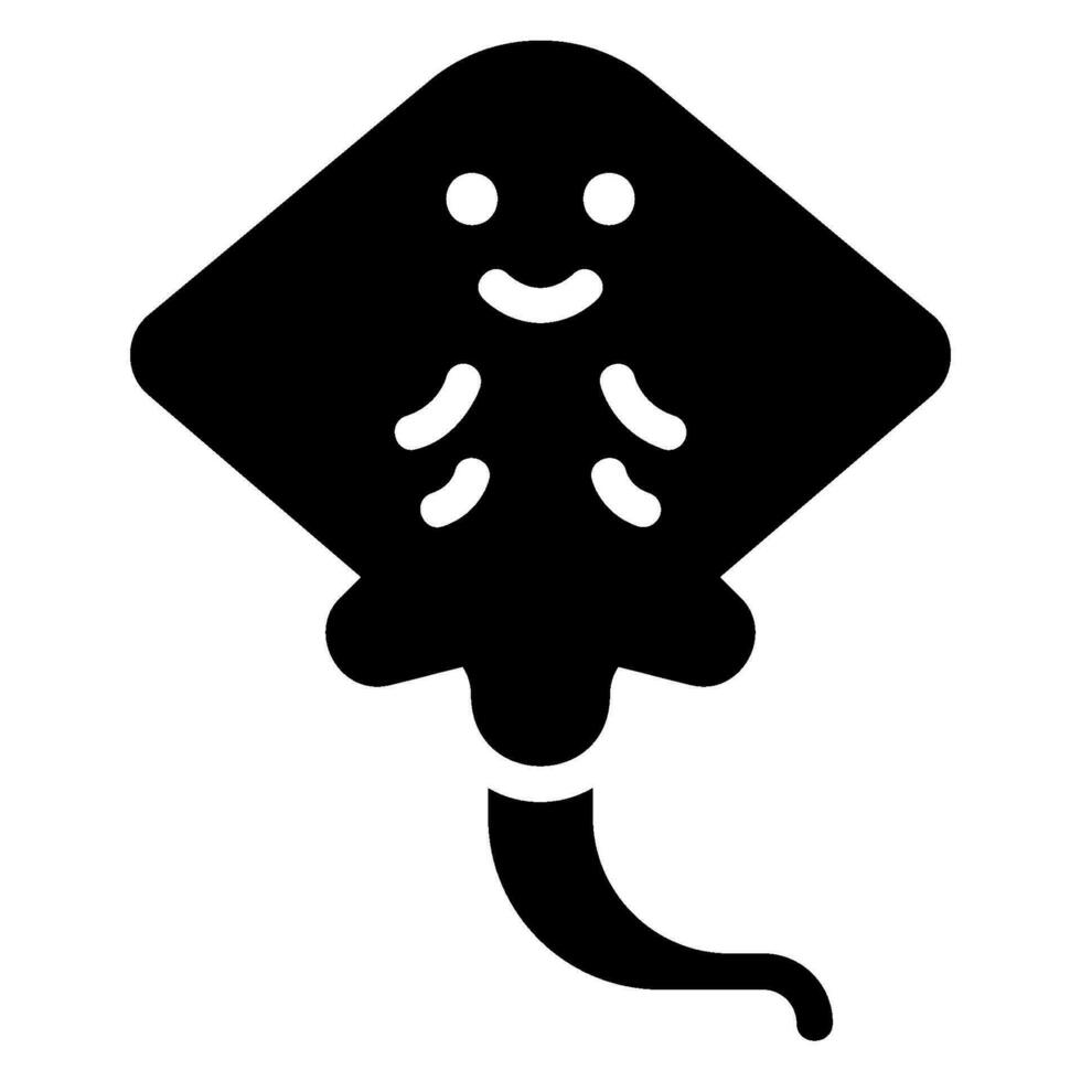stingray glyph icon vector