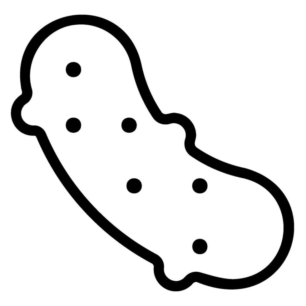 sea cucumber line icon vector