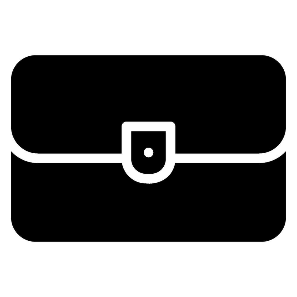purse glyph icon vector