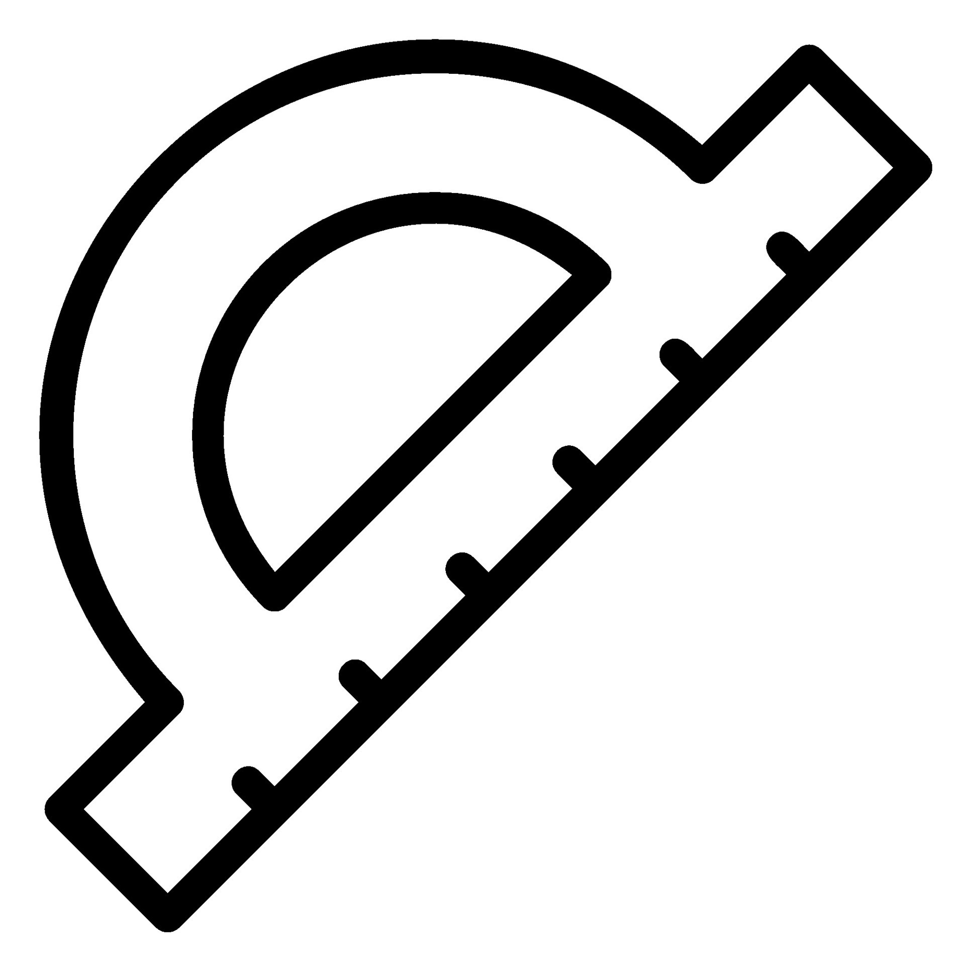 protractor line icon 35156284 Vector Art at Vecteezy