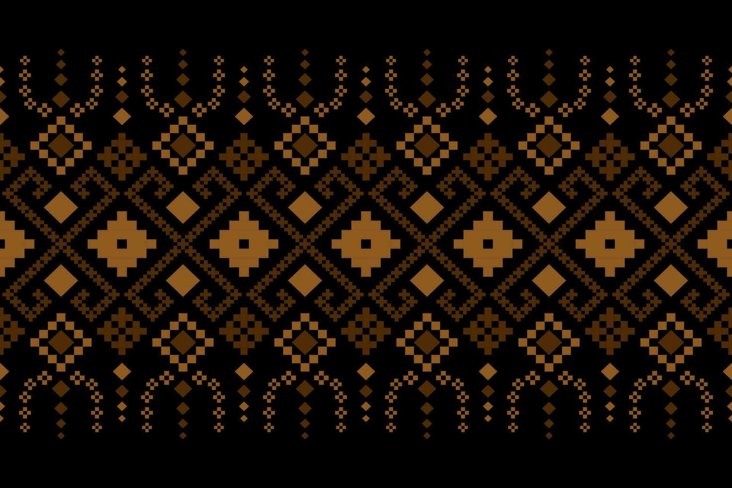 Nature vintages cross stitch traditional ethnic pattern paisley flower Ikat background abstract Aztec African Indonesian Indian seamless pattern for fabric print cloth dress carpet curtains and sarong vector