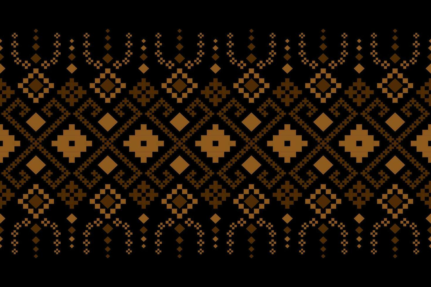 Nature vintages cross stitch traditional ethnic pattern paisley flower Ikat background abstract Aztec African Indonesian Indian seamless pattern for fabric print cloth dress carpet curtains and sarong vector