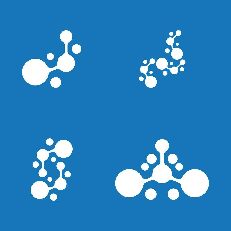 Molecule Logo Vector Template Illustration