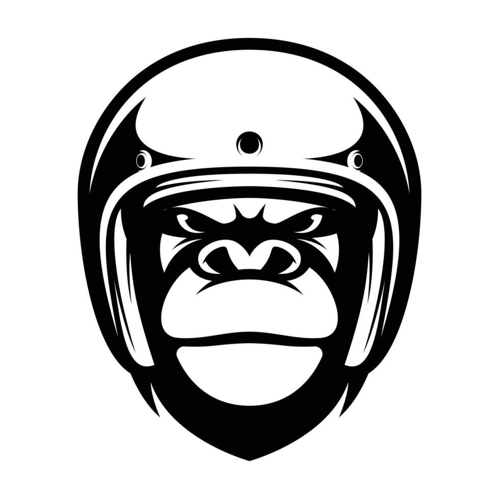 Gorilla Ride Outline vector