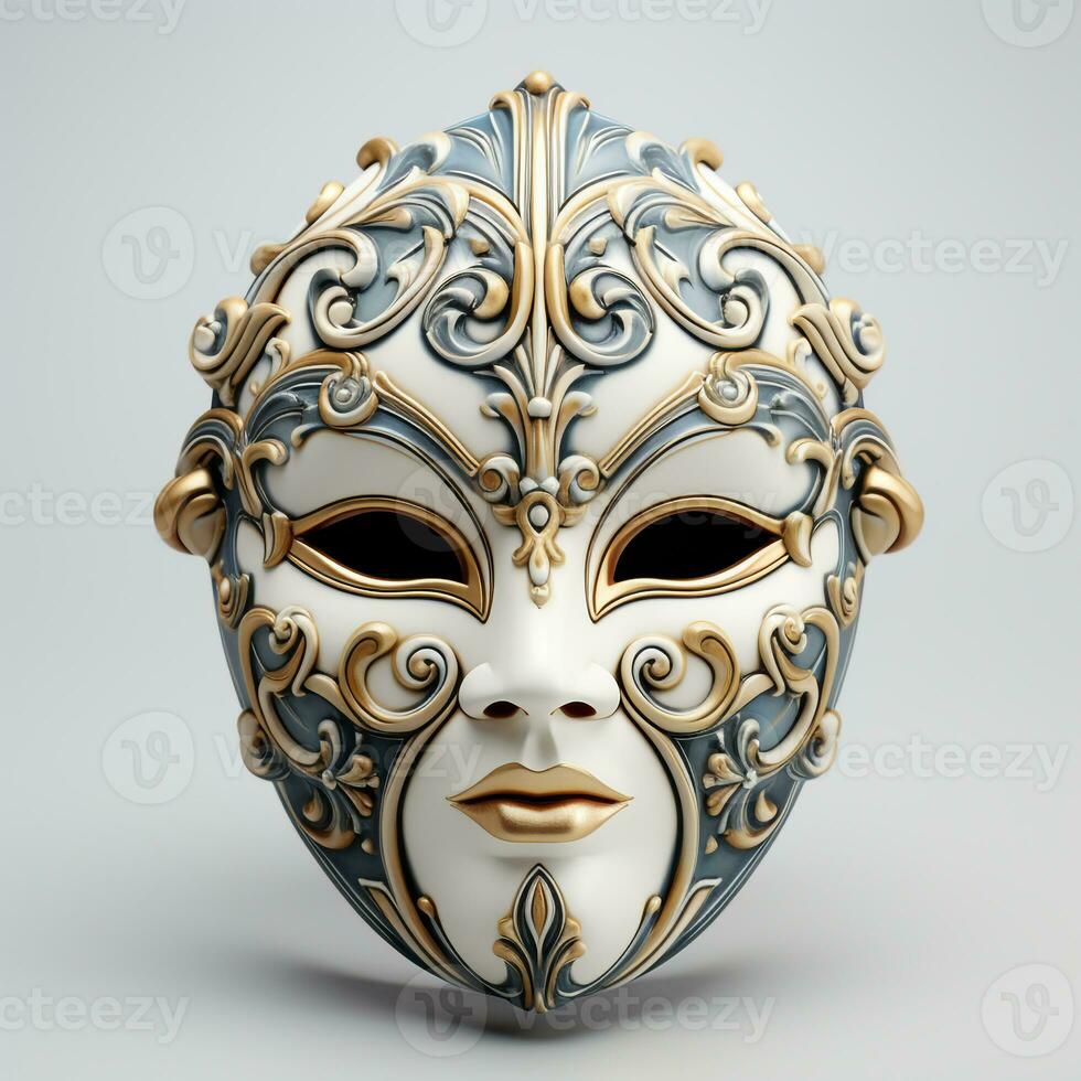 AI generated 3d model of mask photo