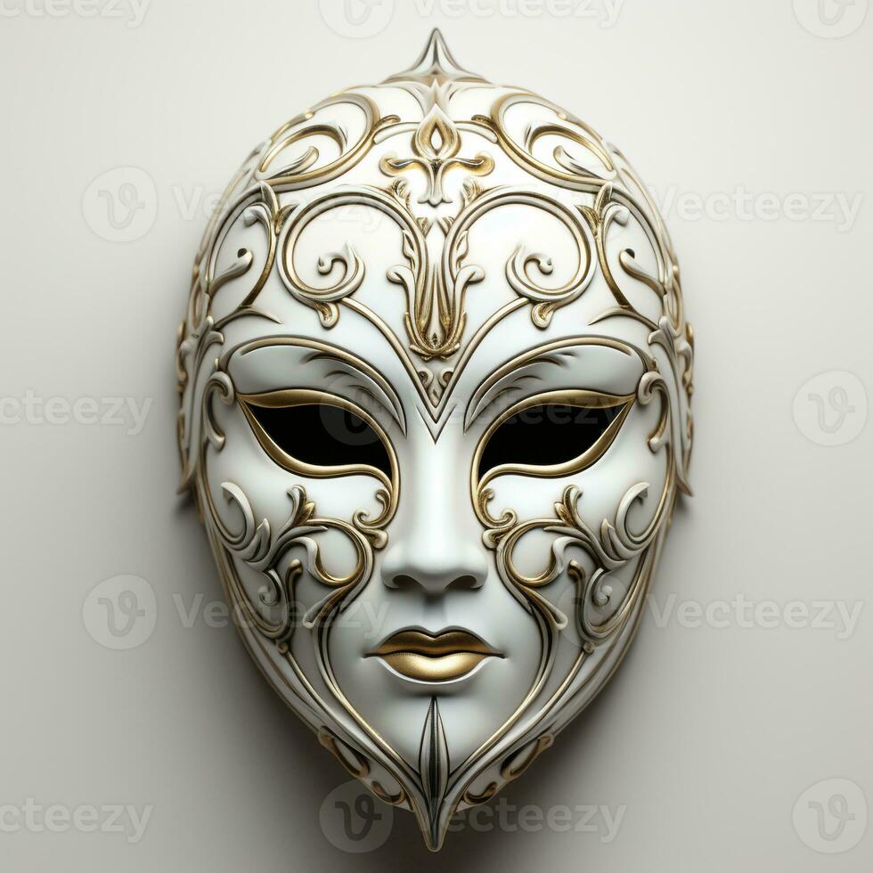 AI generated 3d model of mask photo