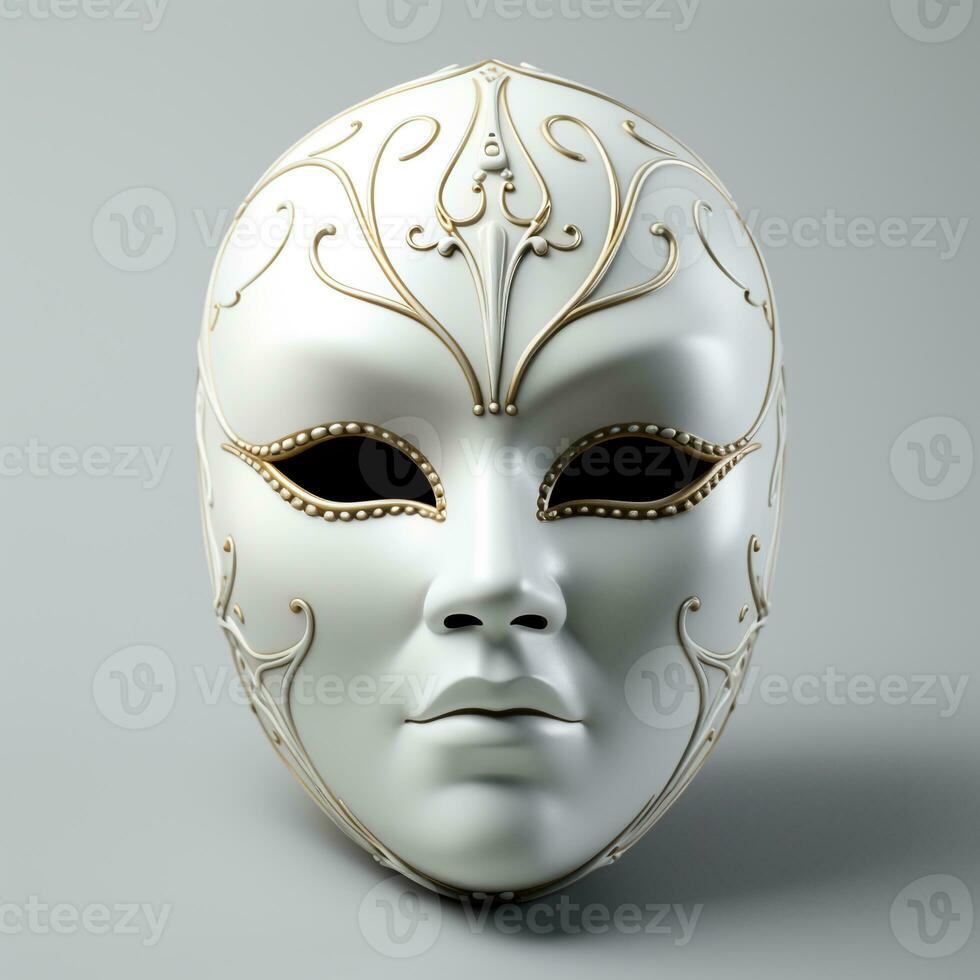AI generated 3d model of mask photo
