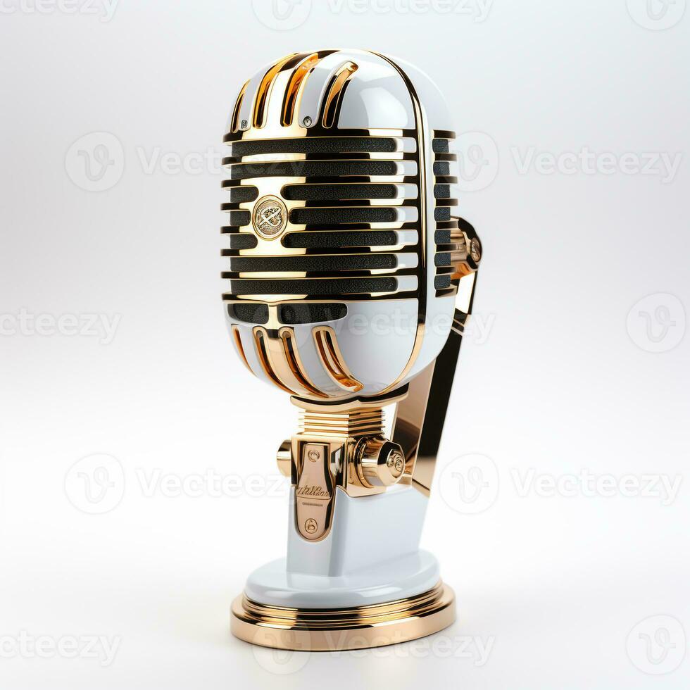AI generated 3d model of microphone photo