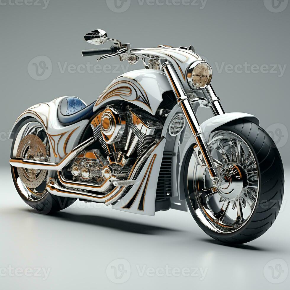 AI generated 3d model of motorbike photo