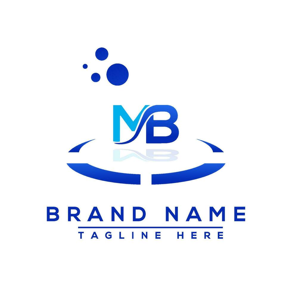 Letter MB blue Professional logo for all kinds of business vector