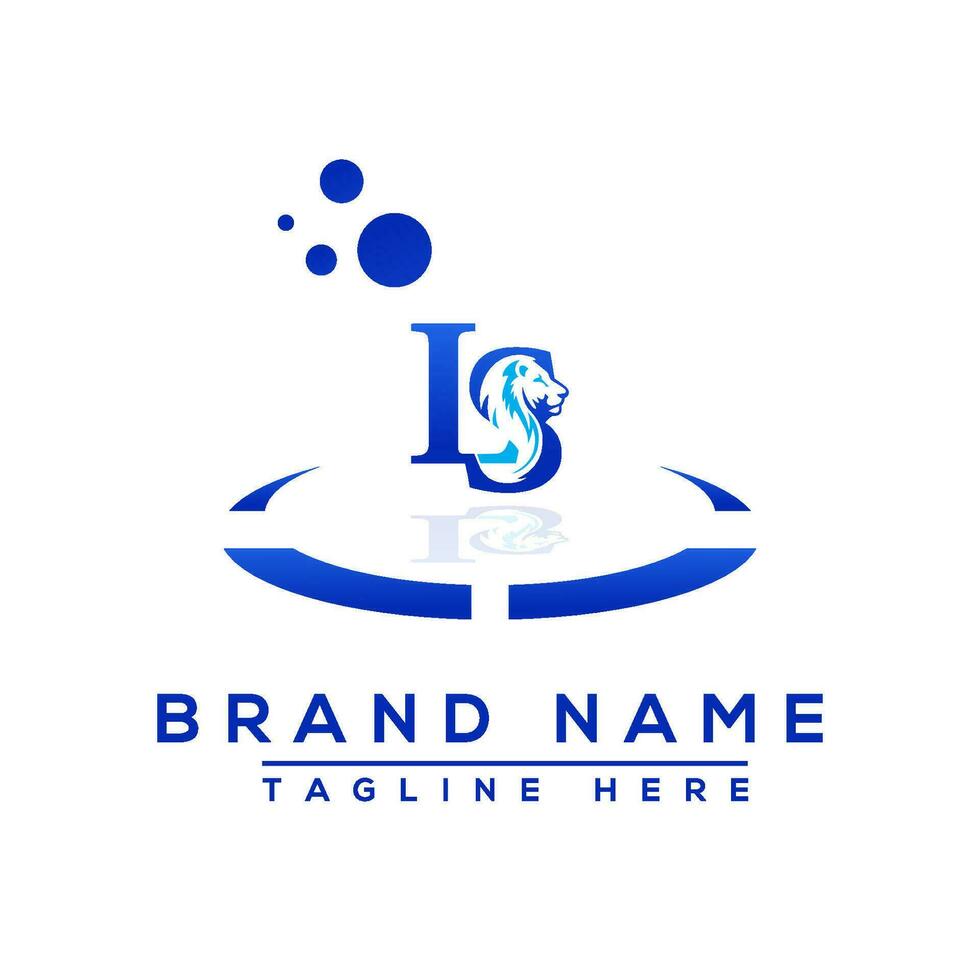 Letter LS blue Professional logo for all kinds of business vector