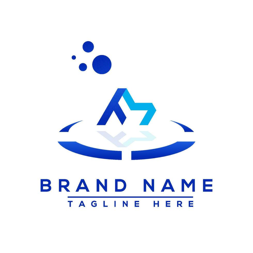 Letter MF blue Professional logo for all kinds of business vector