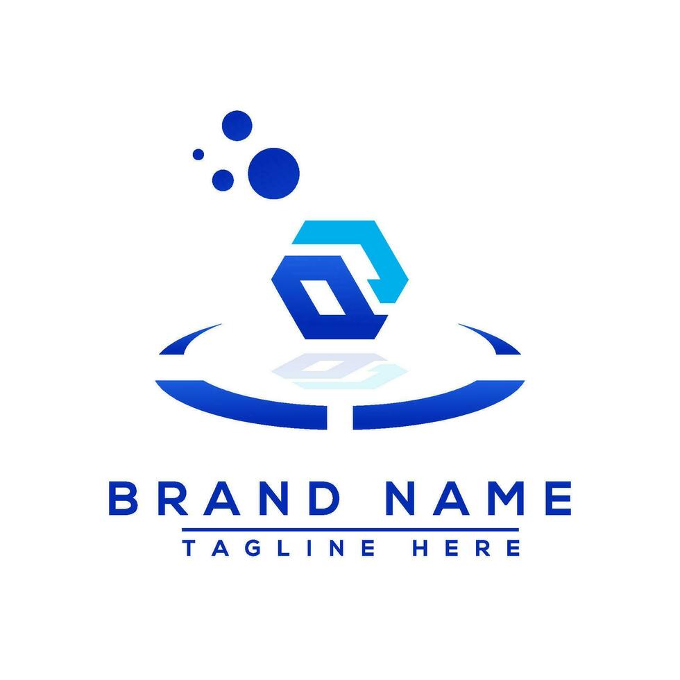 Letter OJ blue logo Professional for all kinds of business vector