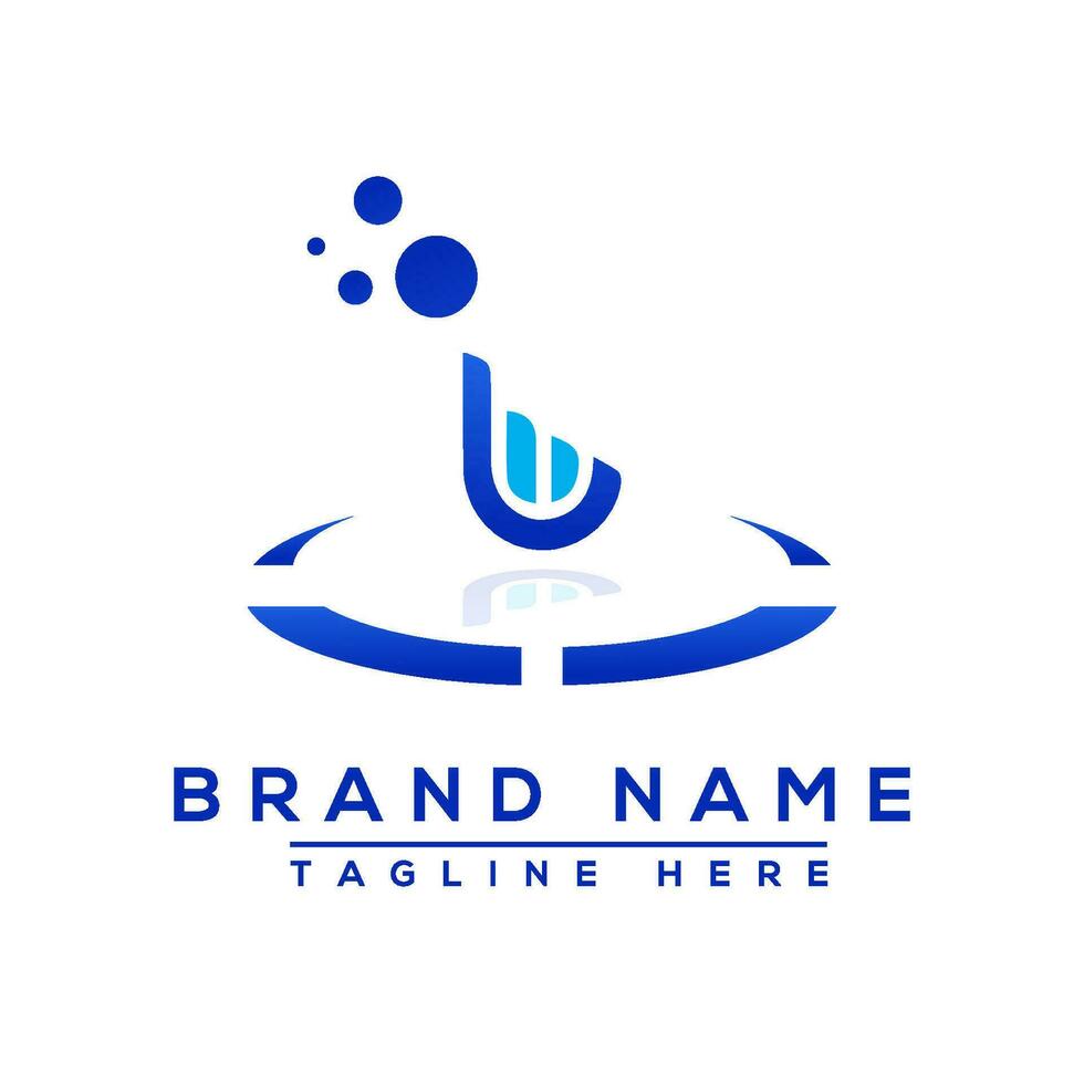 Letter LU blue Professional logo for all kinds of business vector