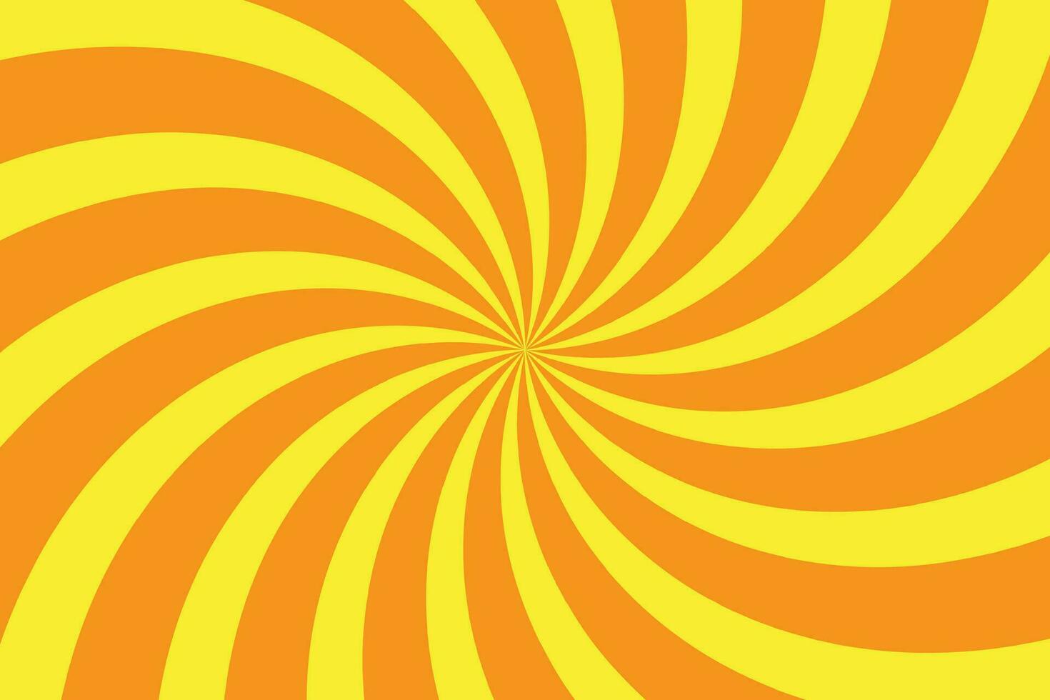 Abstract yellow spiral on orange background design spiral background vector