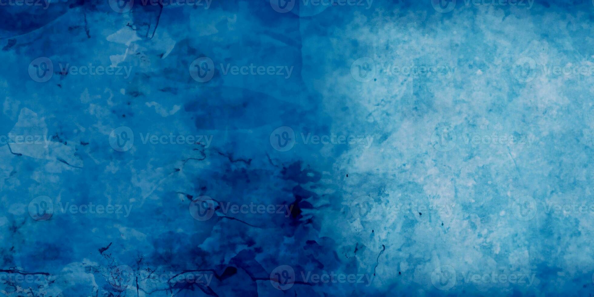 abstract blue grunge background with particles. Dark night sky watercolor background. Aquarelle paint paper texture stain photo
