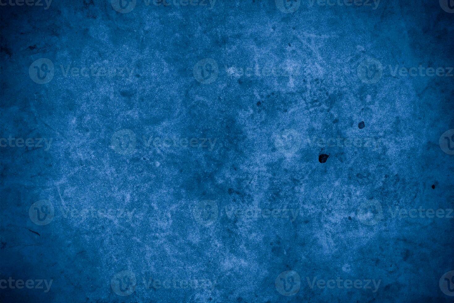 Old wall pattern texture cement blue dark abstract  blue color design are light with black gradient background. photo
