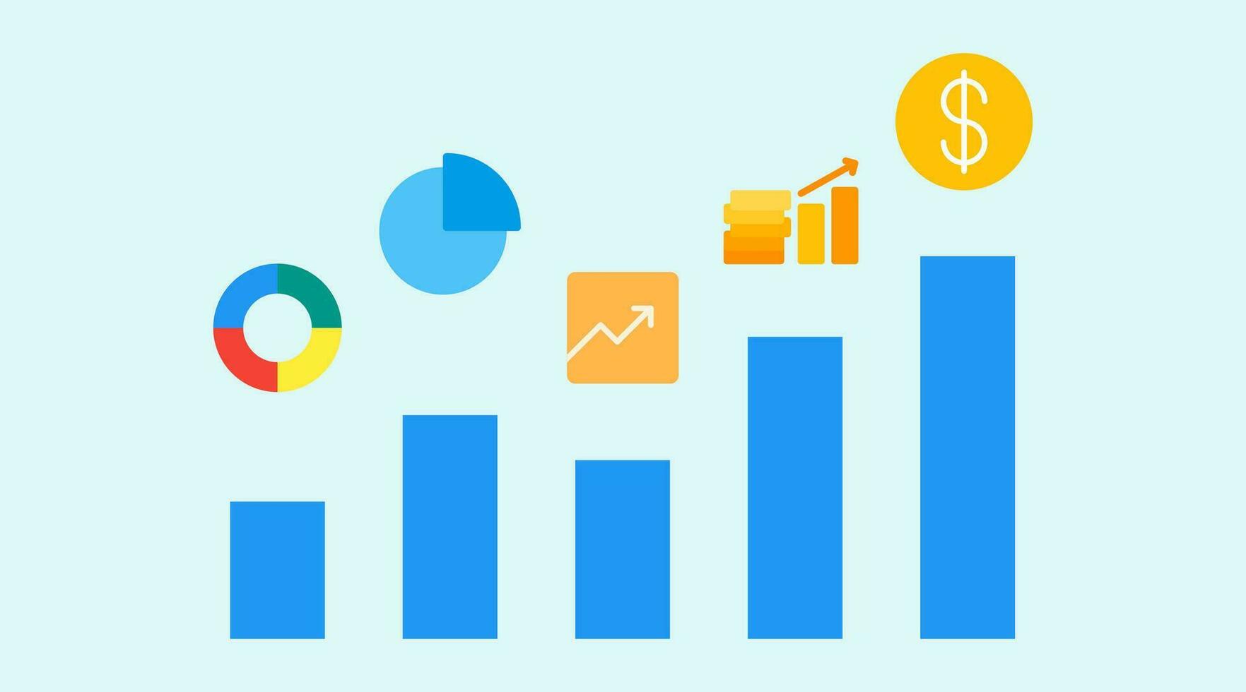 Business advancement fueling increased investment value-a dynamic evolution propelling growth and prosperity. vector