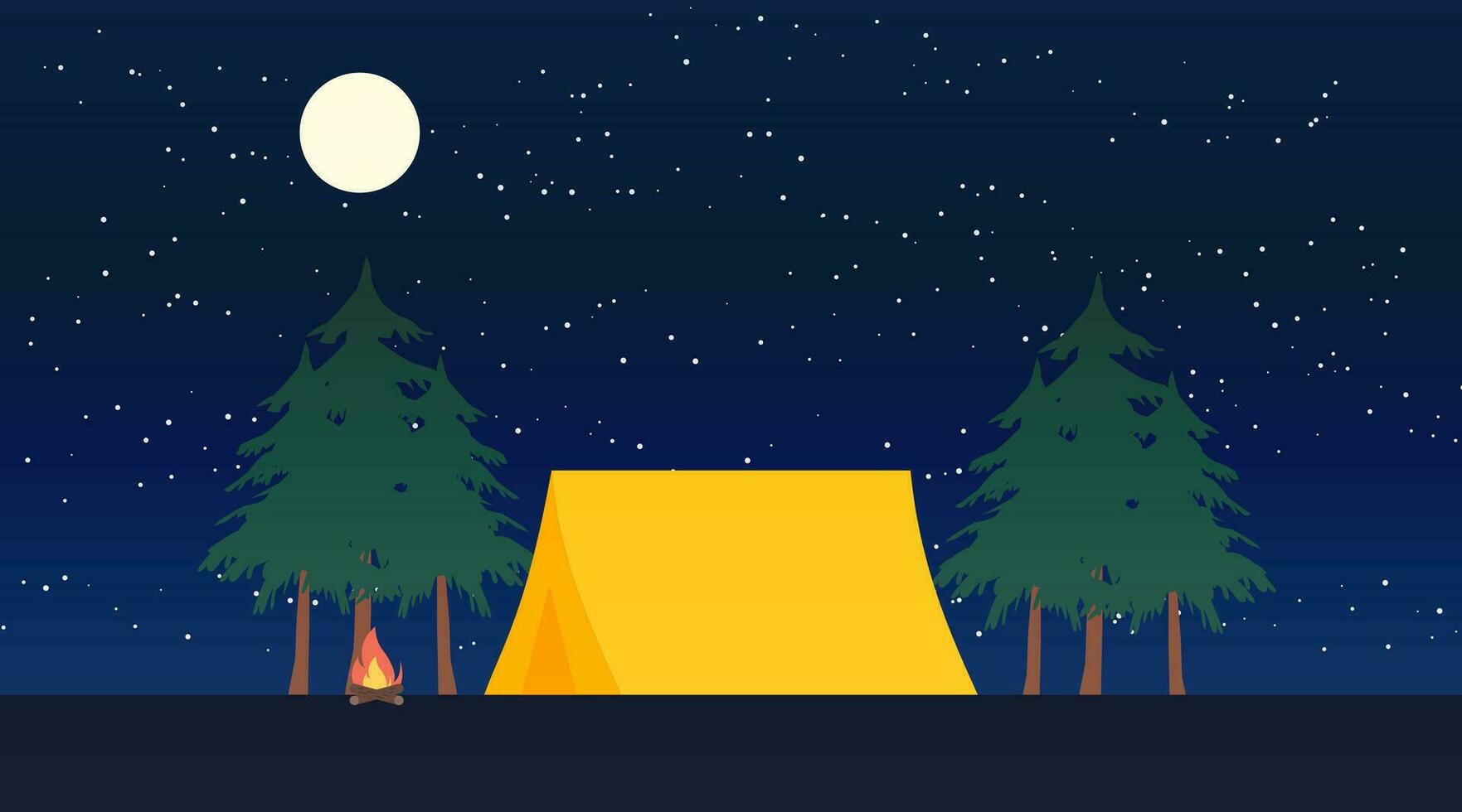 Explore Nature. Camping essentials for outdoor adventures. vector