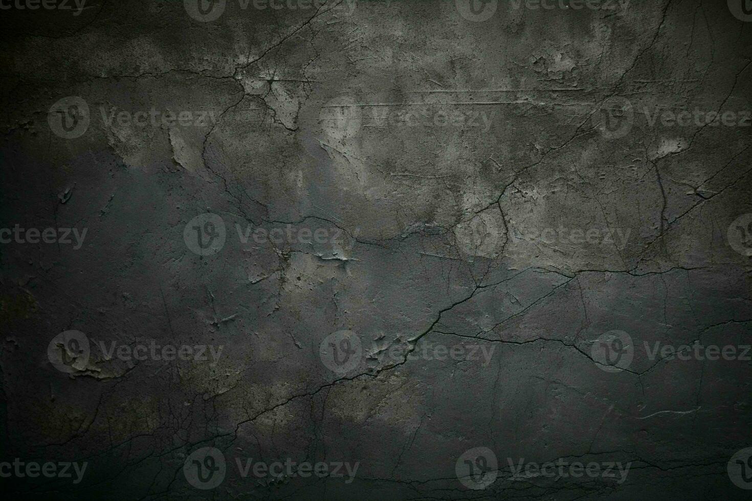 AI generated Grunge dark black textured concrete wall background AI Generated photo
