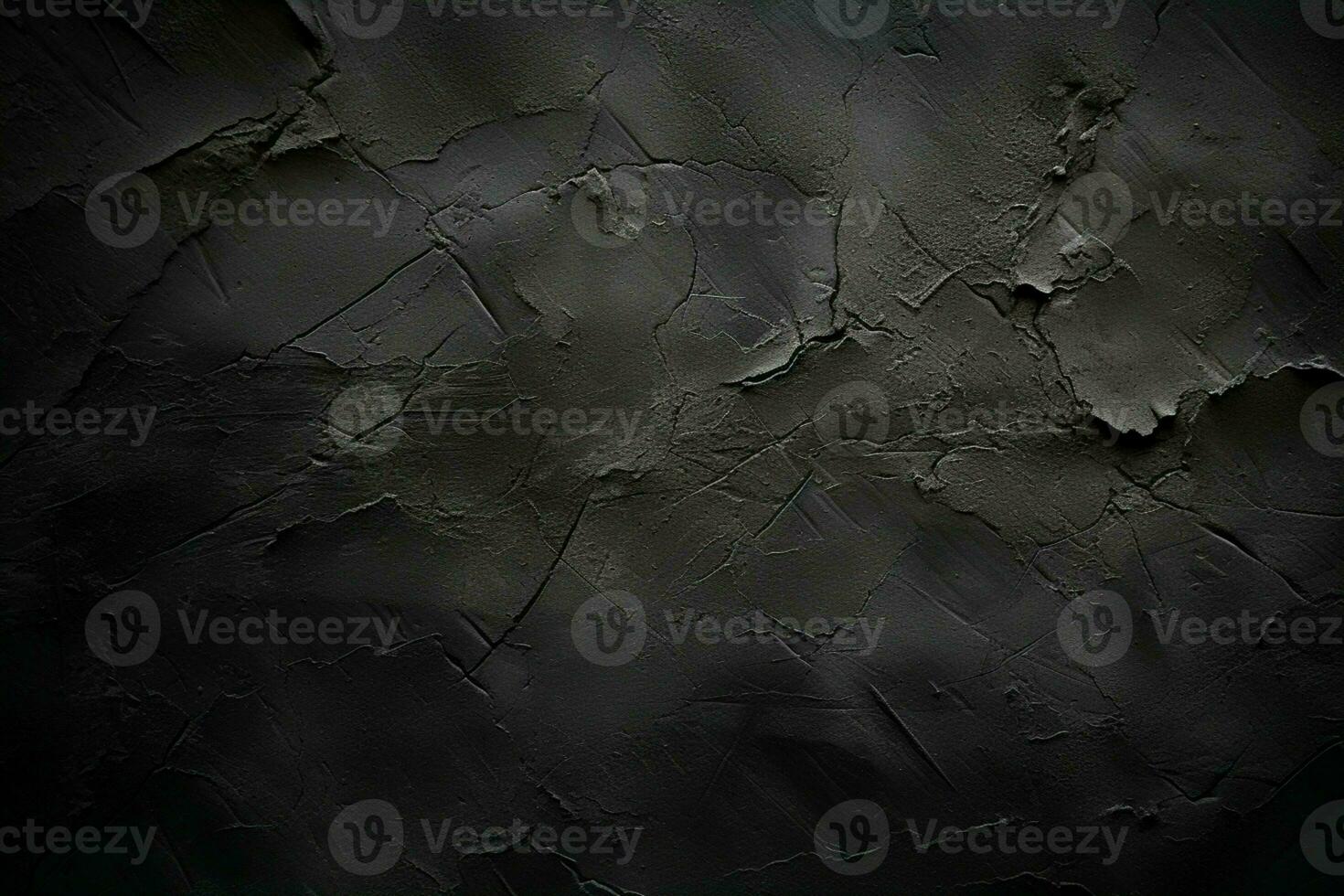 AI generated Grunge dark black textured concrete wall background AI Generated photo