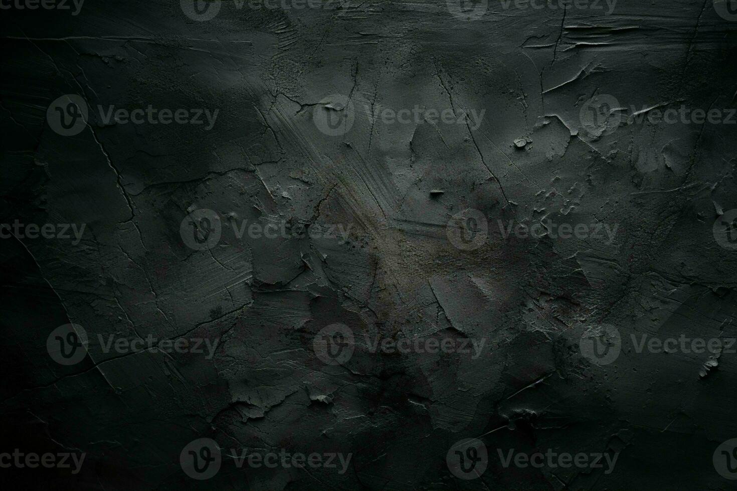 AI generated Grunge dark black textured concrete wall background AI Generated photo