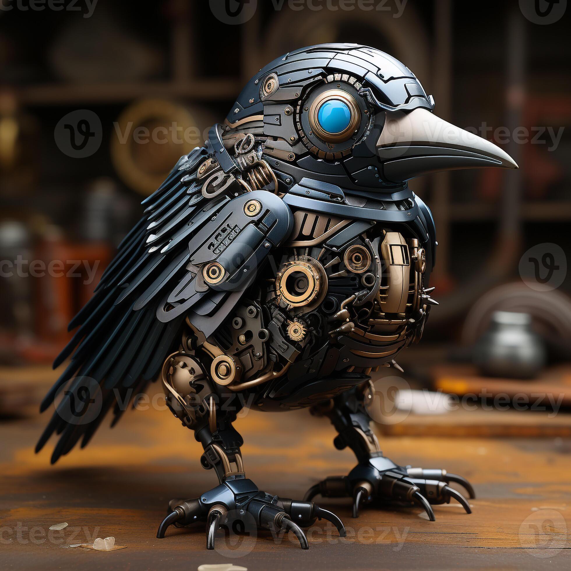 AI generated 3d Robot crow bird 35158825 Stock Photo at Vecteezy