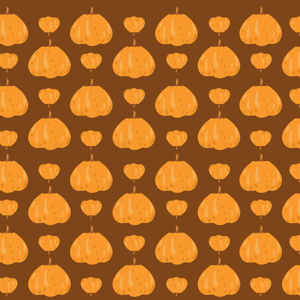 background design with patterns of pumpkin vegetables in vector illustration