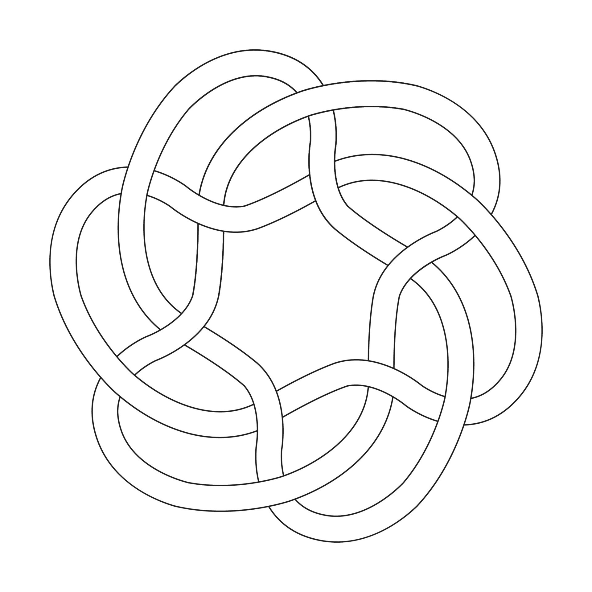Simple celtic mandala coloring book interior page 35159439 Vector Art