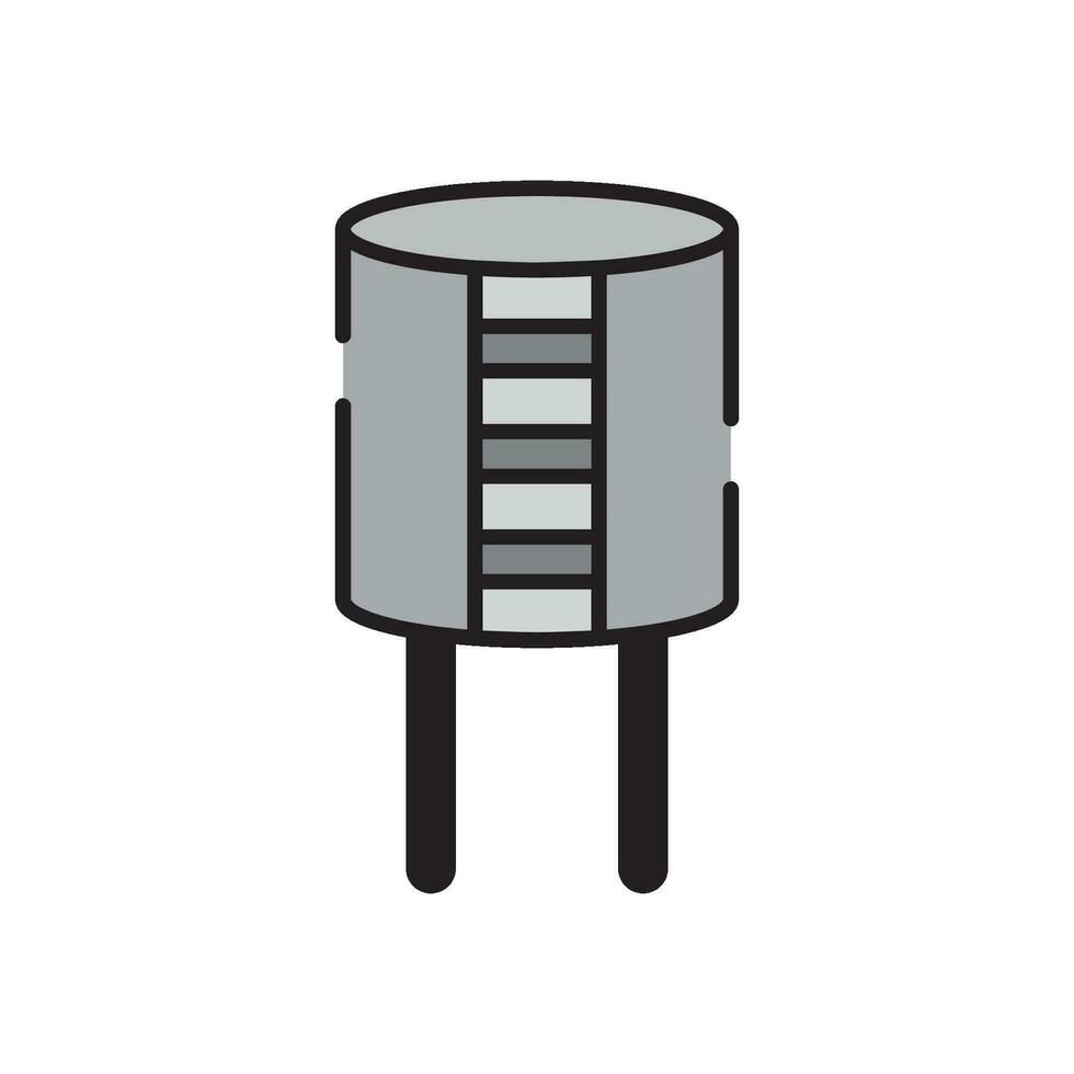 capacitor icon vector