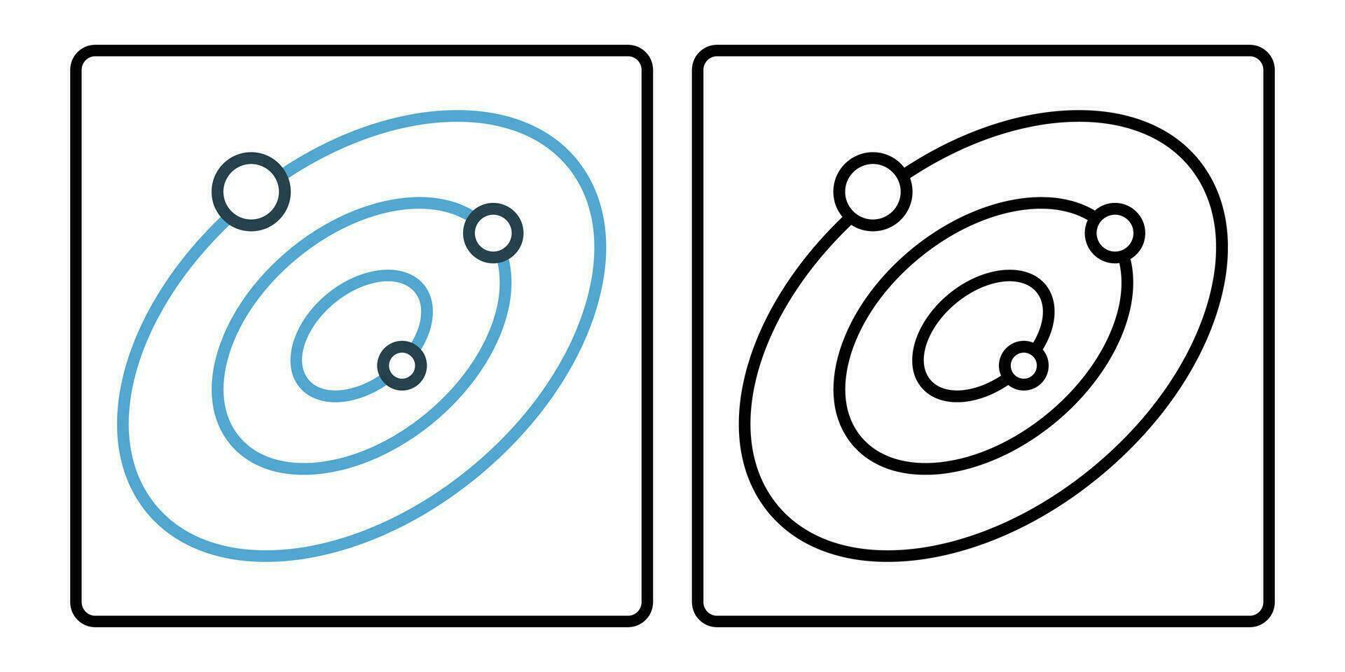 galaxy icon. line icon style. simple vector design editable